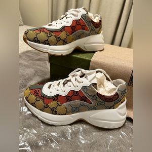 GUCCI Rhyton 'GG Multi Orange' sneaker